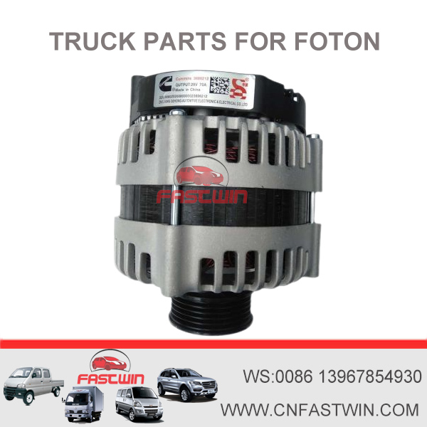 FASTWIN POWER ISG ISGe Diesel Engine Parts 28V 70A Alternator 3696212 for Foton Auman Truck Heavy